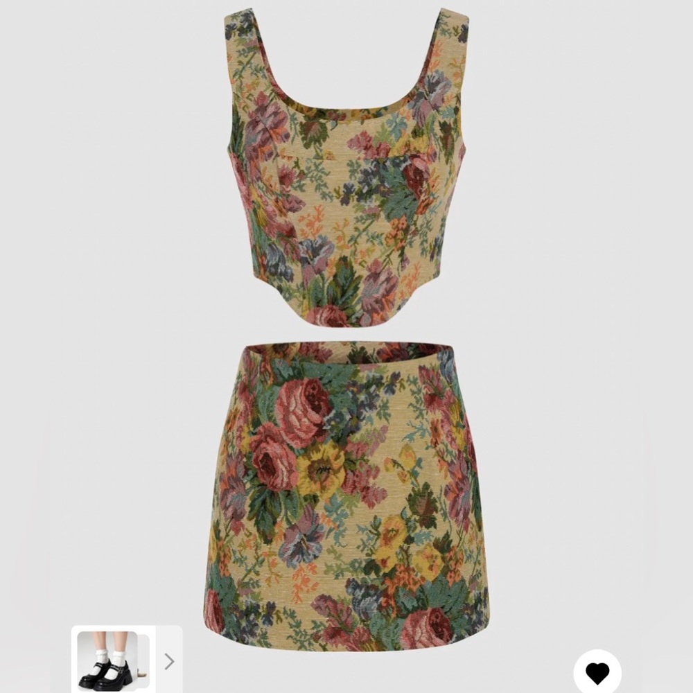 Two piece floral set. Great condition. Worn once.